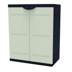 Armario bajo de resina PLASTIKEN Titanium medio