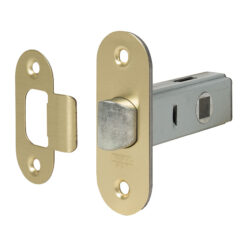 Cerradura picaporte CATFER canto redondo 20 unidades - Mod. Entrada 60 mm. Latón.