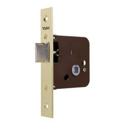 Picaportes embutir madera YALE-AZBE modelo 650 60mm 5 unidades - Mod.  Latonado 60 mm. Entrada 35 mm.