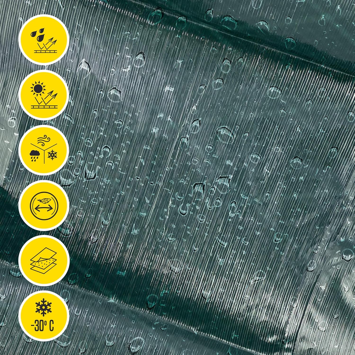 Lona impermeable exterior reforzada 120 g/m² 3 Lona impermeable exterior reforzada 120 g/m² - Imagen 3