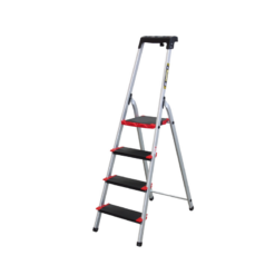 Escalera en aluminio de 4 peldaños Domus 4