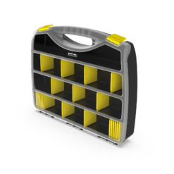 Maletín organizador Plastiken Titanium negro 38 cm / 48 cm