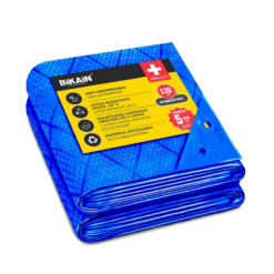 Lona impermeable exterior extra resistente 70 g/m² azul
