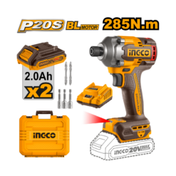 Atornillador impacto Li-Ion 20V Ingco 285 Nm CIRLI2028E