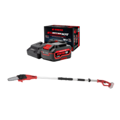 Podadora / corta setos telescópica Stayer L20 + batería 4 Ah + cargador