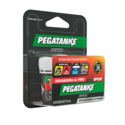 Pegamento epóxico Pegatanke bi-componente gris oscuro acero 34 ml