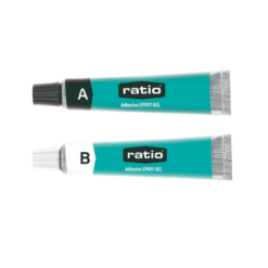 Adhesivo epoxi gel Ratio 11 + 11 ml blanco translúcido