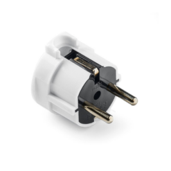 Clavija móvil salida lateral 16A 250V Famatel 1102 blanca