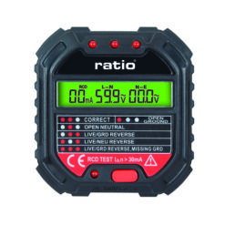 Comprobador de enchufes y tensión Ratio HT-107D